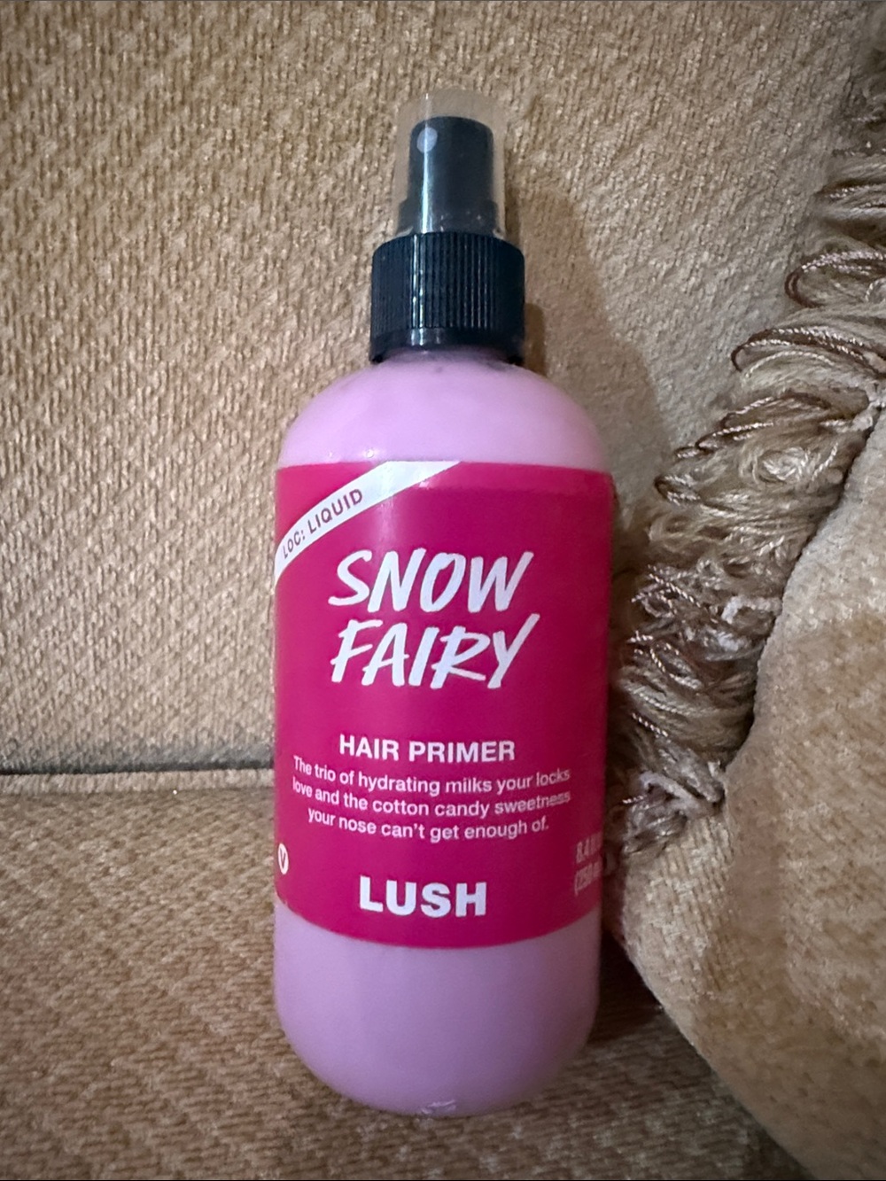 Lush Snow Fairy Hair Primer Spray - Bright Pink